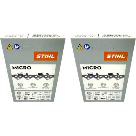 Stihl 2x 3/8" Picco Micro Mini 3 (PMM3) Sägekette 30 cm 3/8" P 1,3 mm 44 TG 2 Stück ( 2x 36100000044 )