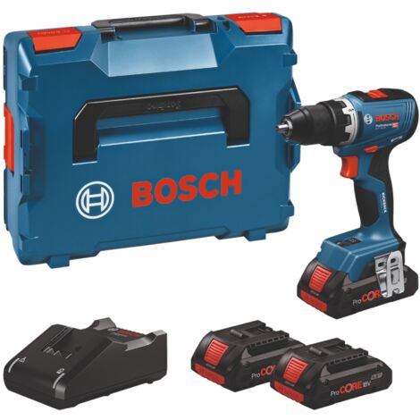 Bosch GSR 18V-65 Professional Akku Bohrschrauber 18 V 63 Nm ( 06019N3208 ) Brushless + 3x ProCORE Akku 4,0 Ah + Ladegerät + L-Boxx