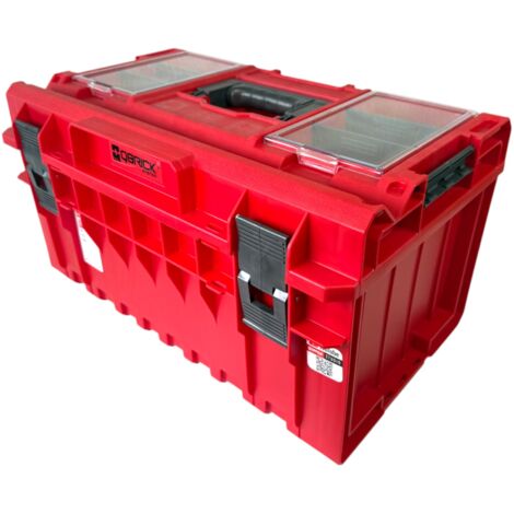 Qbrick System ONE 350 Profi RED ULTRA HD Custom Werkzeugkoffer modularer Organizer 585 x 385 x 320 mm 38 l stapelbar IP66 - alte Version