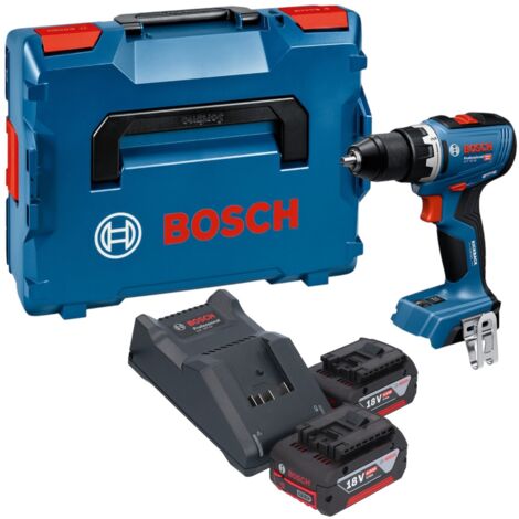Bosch GSR 18V-65 Professional Akku Bohrschrauber 18 V 63 Nm Brushless + 2x Akku 4,0 Ah + Ladegerät + L-Boxx