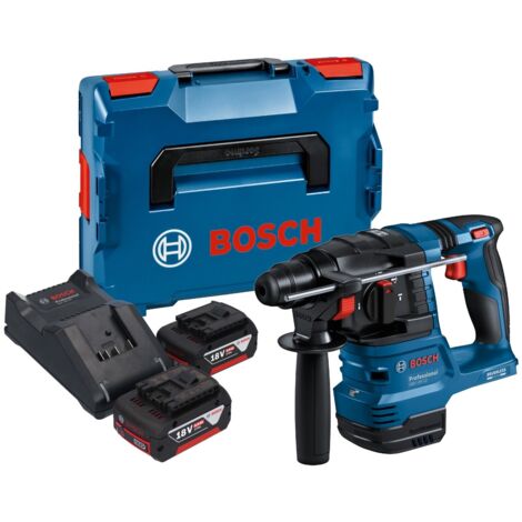 Bosch GBH 18V-22 Professional Akku Bohrhammer 18 V 1,9 J SDS Plus Brushless + 2x Akku 5,0 Ah + Ladegerät + L-Boxx (1/5)