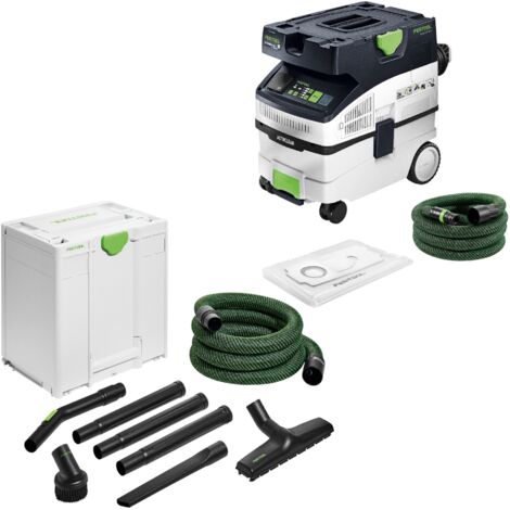 Festool CTH MIDI I AC CLEANTEC Absaugmobil 1200 W 15 l Staubklasse H + Handwerker Reinigungsset (1/5)