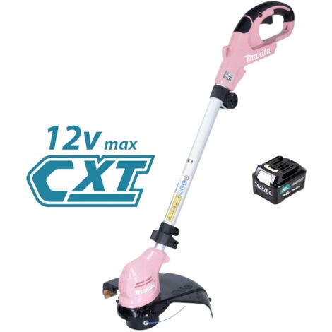 Makita UR 100 DMP Akku Rasentrimmer 12 V max. 260 mm pink + 1x Akku 4,0 Ah - ohne Ladegerät