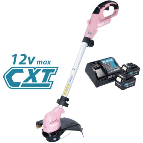 Makita UR 100 DSM2P Akku Rasentrimmer 12 V max. 260 mm pink + 2x Akku 4,0 Ah + Ladegerät (1/5)