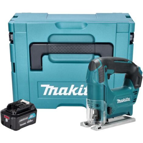 Makita JV 101 DM1J Akku Stichsäge 12 V max. 65 mm + 1x Akku 4,0 Ah + Makpac - ohne Ladegerät