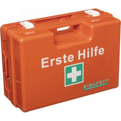 Erste Hilfe Koffer DIN 13169-2021 B310xH210xT130ca.mm orange B-SAFETY (1/5)