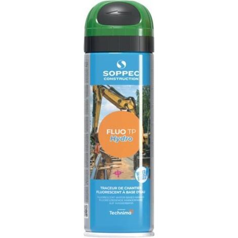 Baustellenmarkierspray Fluo TP Hydro neongrün 500 ml SOPPEC
