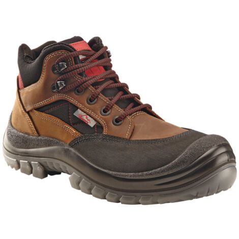 Sicherheitsstiefel Sherpa Gr.38 braun/rot S3 EN20345 Leder REMISBERG