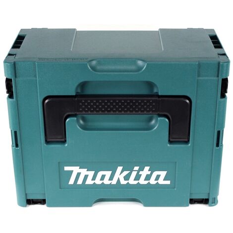 Makita DCS 553 RGJ Makpac + Ladegerät 18V mm 2x + 6,0Ah + Akku Metallhandkreissäge 150 Brushless Akku