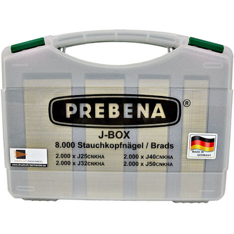 Prebena J Box Stauchkopfnägel Brads Nägel für Druckluftnagler Kartuschennagler