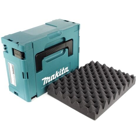 Makita MAKPAC 2 Systemkoffer - mit Universaleinlage für Makita 18 V Akku Geräte Schrauber Sägen Schleifer