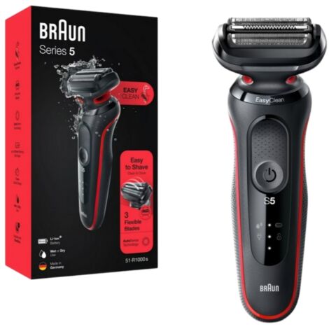 Braun 51-R1000s Series 5 Rasierer für Herren, rot