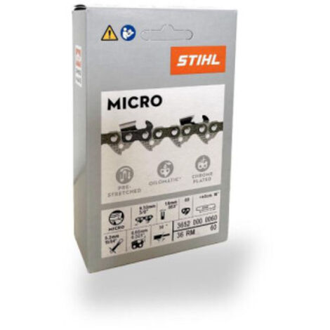 Stihl 3/8" Rapid Micro (RM) Sägekette 40 cm 3/8" 1,6 mm 60 TG ( 36520000060 )