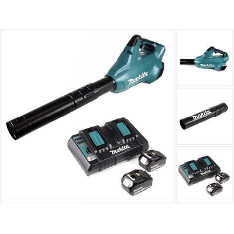 Makita DUB 362 PT Akku Laubbläser 36V + 2x Akkus 5,0Ah + Doppellladegerät (1/5)