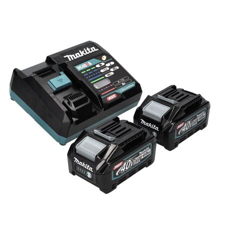 Makita Power Source Kit 40 V max. mit 2x BL 4040 Akku 4,0 Ah XGT ( 2x ...
