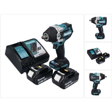 Makita DTW 700 RG Akku Schlagschrauber 18 V 700 Nm 1/2" XPT Brushless + 2x Akku 6,0 Ah + Ladegerät