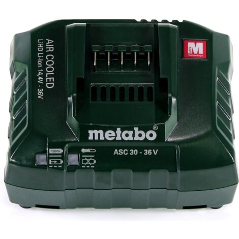 Cargador de Batería Metabo ASC 55 12-36V AIR COOLED Siglo21 Máquinas y