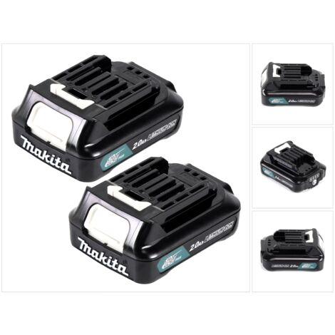 Makita Akku Power Set Li 12V mit 2x BL1021B Akku 2,0Ah ( 2x 197396-9 ) - Nachfolger von BL1020B