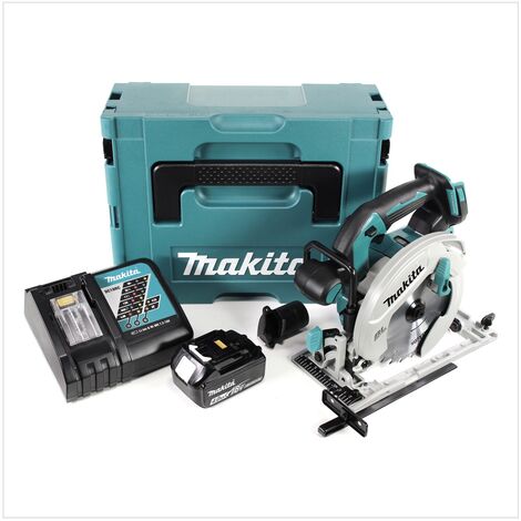 Makita DHS 680 RMJ1 Akku + Makpac Ah 165 1x 18 V mm Brushless + Ladegerät Akku Handkreissäge + 4,0