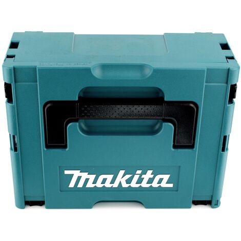 Makita DJV 182 Makpac Akku Brushless - ohne Ladegerät + 18V + Pendelhubstichsäge M1J 1x Akku 4,0Ah