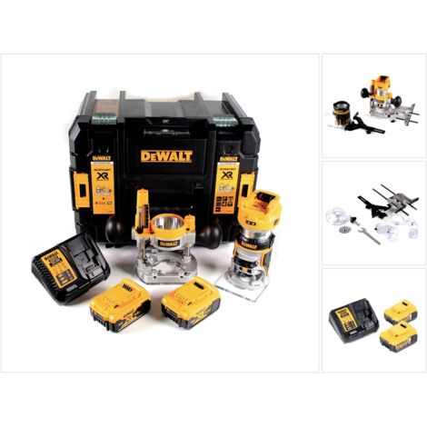 Dewalt DCW604P2-QW Elektrische Fräsmaschine Feste Basis XR 18V 2 x 5,0Ah