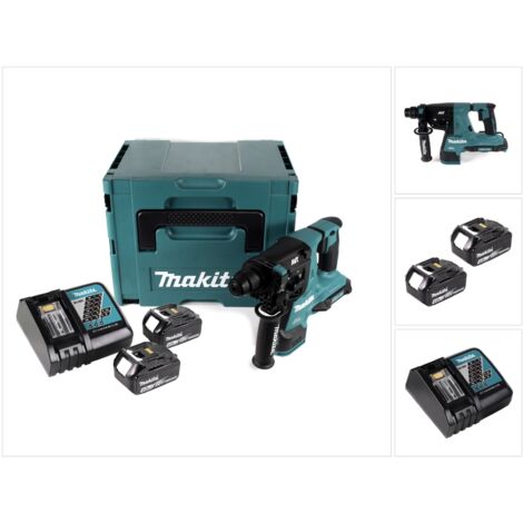 Makita DHR 280 RMJ Akku Bohrhammer Brushless SDS-PLUS im Makpac + 2x 18 V- 4 Ah / 4000 mAh Akku und Ladegerät (1/5)