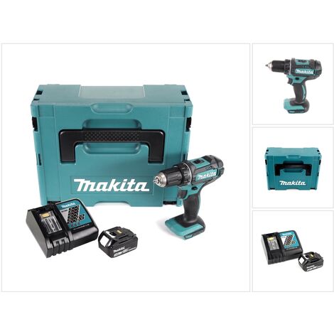 Makita DDF 482 RF1J Akku Bohrschrauber 18V 62Nm im Makpac + 1x 3,0 Ah Akku + Ladegerät