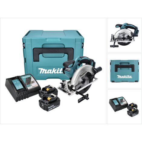 Makita DSS 611 RMJ Akku Handkreissäge 18 V 165 mm + 2x Akku 4,0 Ah + Ladegerät + Makpac