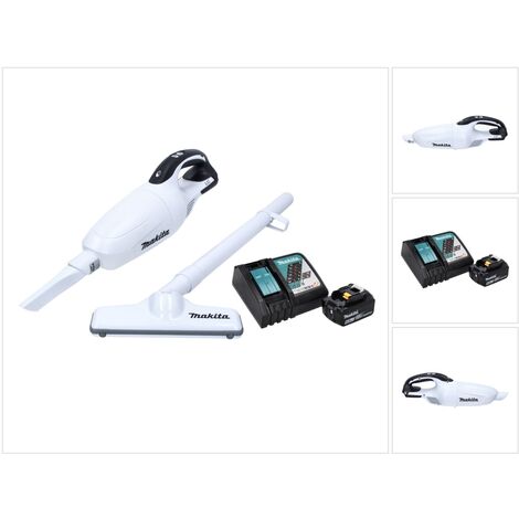 Makita DCL 181 FRG1W Akku Staubsauger 18 V Weiß + 1x Akku 6,0 Ah + Ladegerät (1/5)