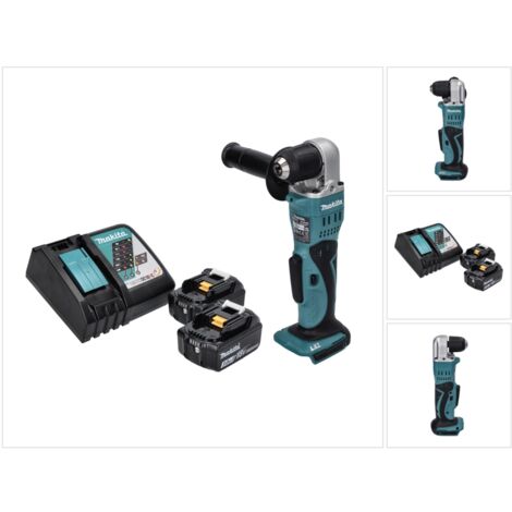 Makita DDA 351 RF Akku Winkelbohrmaschine 18 V 13,5 Nm + 2x Akku 3,0 Ah + Ladegerät