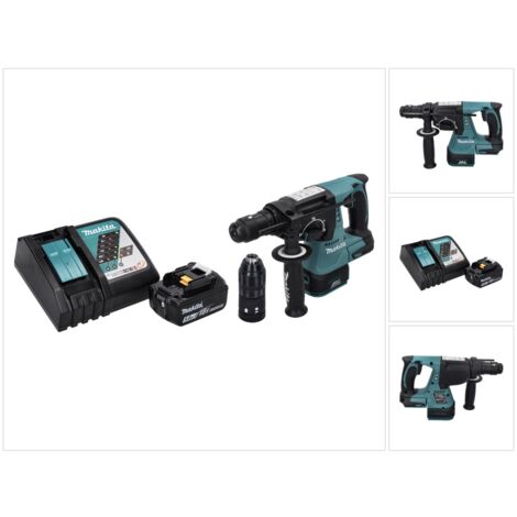 Makita DHR 243 RT1 Akku Bohrhammer 18 V SDS plus Brushless + 1x Akku 5,0 Ah + Ladegerät