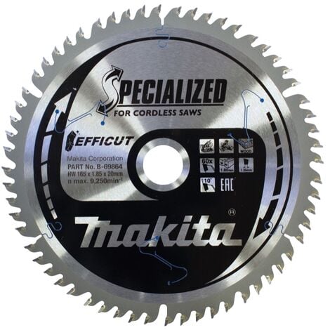 Makita CMSF16560E SPECIALIZED EFFICUT Sägeblatt 165 x 1,85 x 20 mm ( B-69864 ) 60 Zähne für Holz