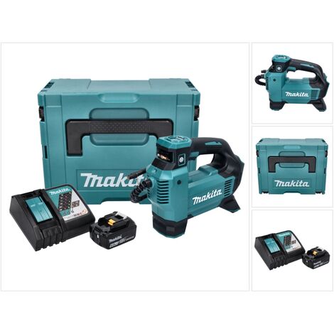 Makita DMP 181 RG1J Akku Kompressor 18 V 11,1 bar + 1x Akku 6,0 Ah + Ladegerät + Makpac