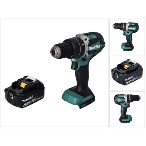 Makita DHP 484 M1 Akku Schlagbohrschrauber 18 V 54 Nm Brushless + 1x Akku 4,0 Ah - ohne Ladegerät (1/5)