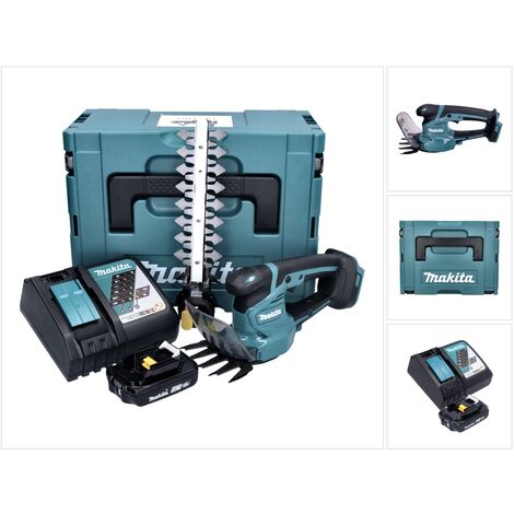 Makita DUM 111 RA1XJ Akku Grasschere Strauchschere 18 V + 1x Akku 2,0 Ah + Ladegerät + Makpac
