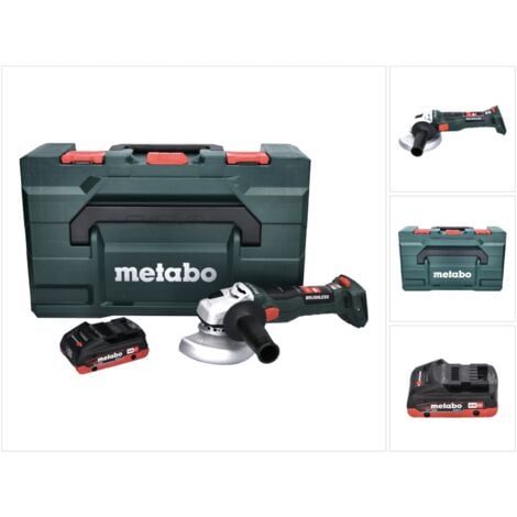 Metabo W 18 LT BL 11-125 Akku Winkelschleifer 18 V 125 mm Brushless + 1x Akku 4,0 Ah + metaBOX - ohne Ladegerät