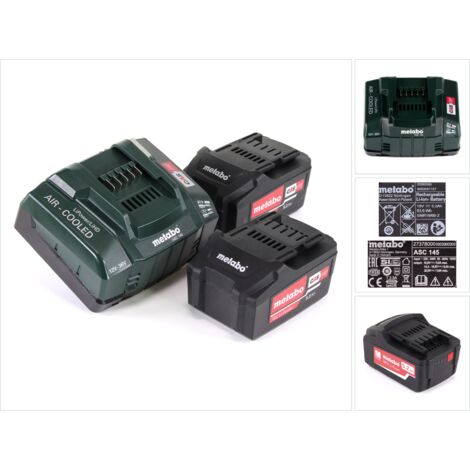 Metabo Akku Basis Set 18V mit 2x Akku 5,2Ah + Ladegerät ASC 145 ( 685051380 ) (1/5)
