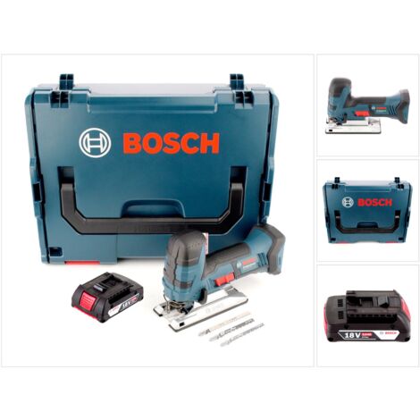 Bosch Stichsäge 2,0Ah Akku 18V S ohne 1x + GST + L-Boxx Akku - Ladegerät V-LI 18