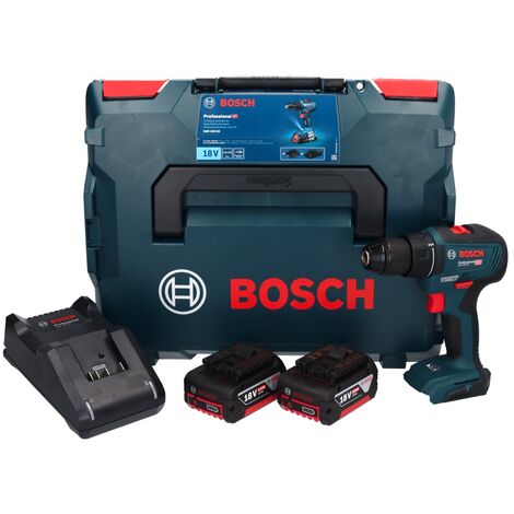 Bosch GSR 18V-55 Akku Bohrschrauber 18 V 55 Nm Brushless + 2x Akku 5,0 Ah + Ladegerät + L-Boxx