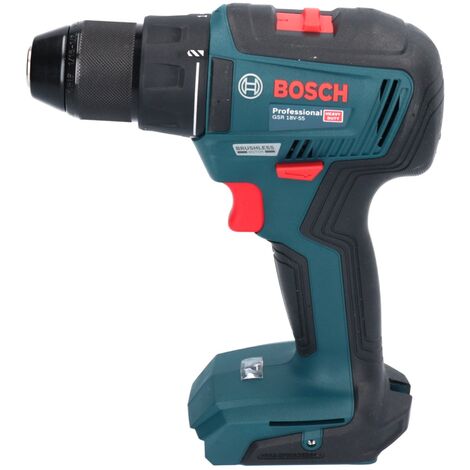 Bosch GSR 18V-55 Akku Bohrschrauber 18 V 55 Nm Brushless + 2x Akku 5,0 Ah + Ladegerät + L-Boxx