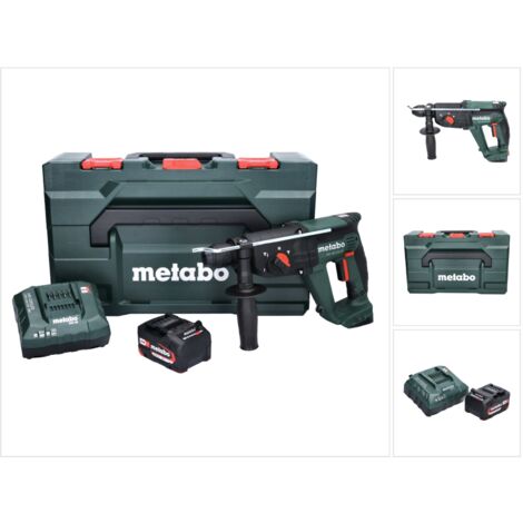 Metabo KH 18 LTX 24 Akku Kombihammer 18 V 2,1 J SDS plus + 1x Akku 4,0 Ah + Ladegerät + metaBOX (1/5)