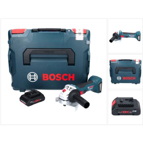 Bosch GWS 18V-7 Professional ProCORE 18 V 125 + mm Ah - + Akku Akku ohne Brushless 22,23 Ladegerät 4,0 Winkelschleifer L-Boxx 1x mm
