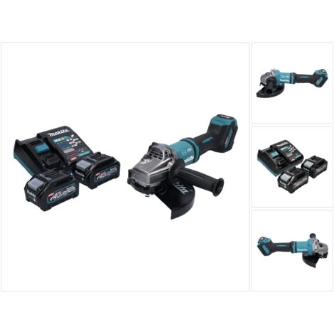 Makita GA 038 GM2 Akku Winkelschleifer 40 V max. 230 mm Brushless XGT + 2x Akku 4,0 Ah + Ladegerät (1/5)