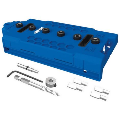 Kreg LR32 Lochreihen Bohrschablone 32 mm blau + 5 mm Bohrer ( KMA3232-INT )