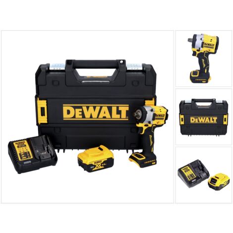 DeWalt DCF 921 P1 Akku Schlagschrauber 18 V 400 Nm 1/2" Brushless + 1x Akku 5,0 Ah + Ladegerät + TSTAK (1/5)