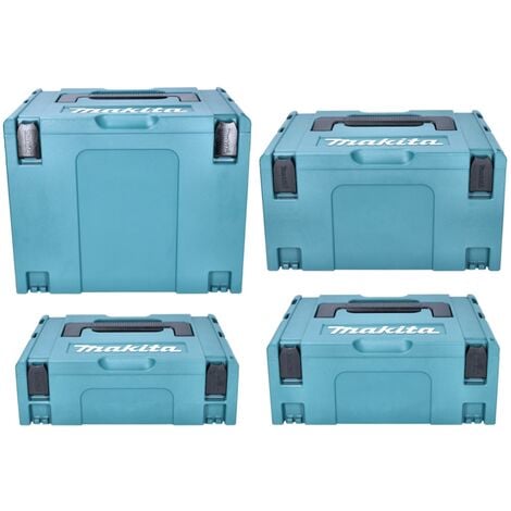 Makita Makpac Set Gr. 1 + 2 + 3 + 4 Transportbox und Werkzeugkiste