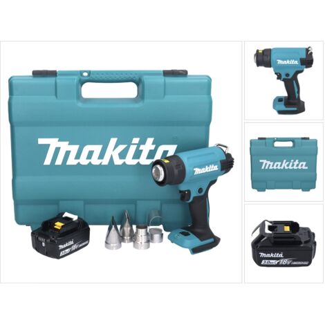 Makita DHG 181 F1K Akku Heißluftgebläse 18 V 150 - 550°C + 1x Akku 3,0 Ah + Koffer - ohne Ladegerät