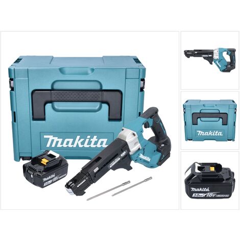 Makita DFR 551 F1J Akku 3,0 ohne Magazinschrauber Brushless + + mm - 18 Akku Ladegerät 25 1x Makpac - 55 Ah V