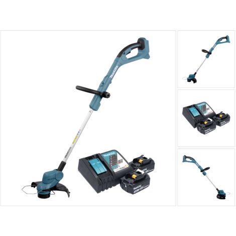 Makita DUR 193 RF2 Akku Rasentrimmer 18 V 260 mm + 2x Akku 3,0 Ah + Ladegerät