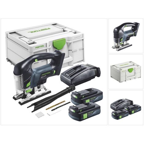 Festool CARVEX PSBC 420-Basic Akku Pendelstichsäge 18 V 120 mm Brushless + 2x Akku 3,0 Ah + Ladegerät + Systainer (1/5)